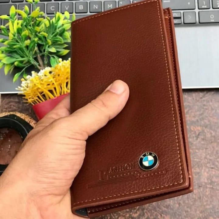 Men's PU Leather Wallet with BMW Logo