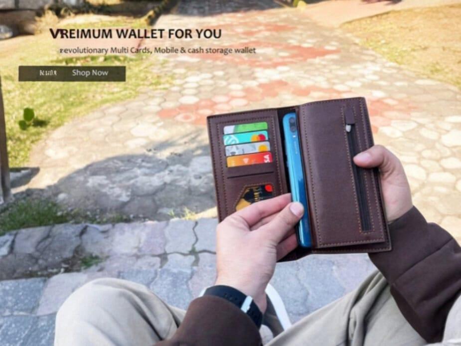 Men's PU Leather Wallet with BMW Logo